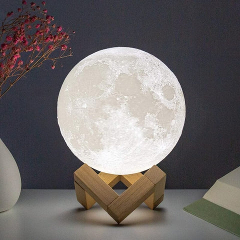 Lampe Lunaire 3D Rechargeable avec Télécommande