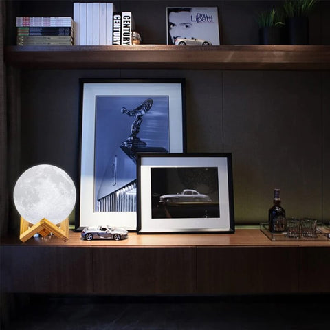 Lampe Lunaire 3D Rechargeable avec Télécommande