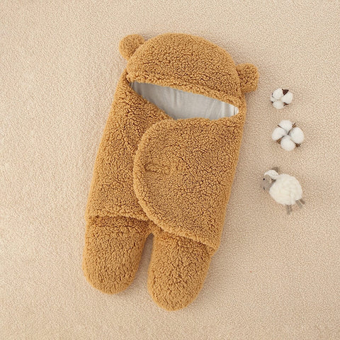 Couverture à Capuche en Coton Doux pour Bébés