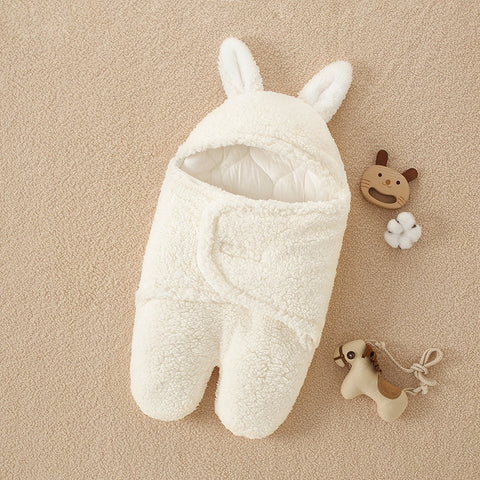 Couverture à Capuche en Coton Doux pour Bébés